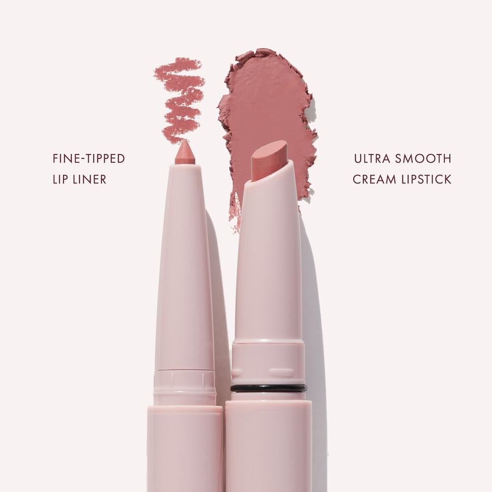NWT Wander Beauty Women Lipsetter Dual Lipstick & Liner ,bohemian blush-OS